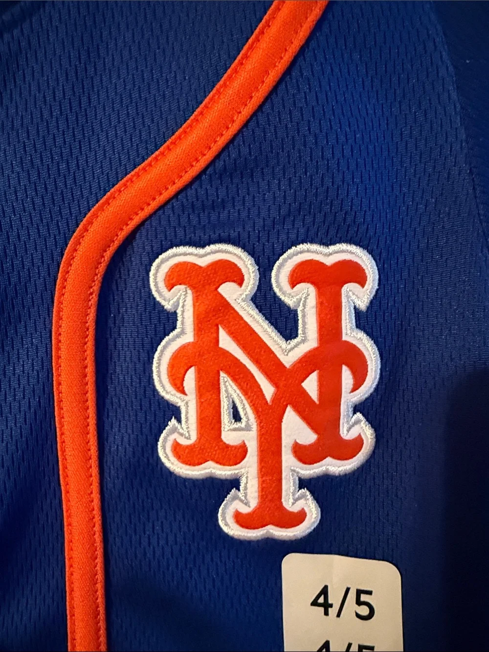 Genuine Merchandise Kids New York Mets Blue and Orange Baseball Jersey
